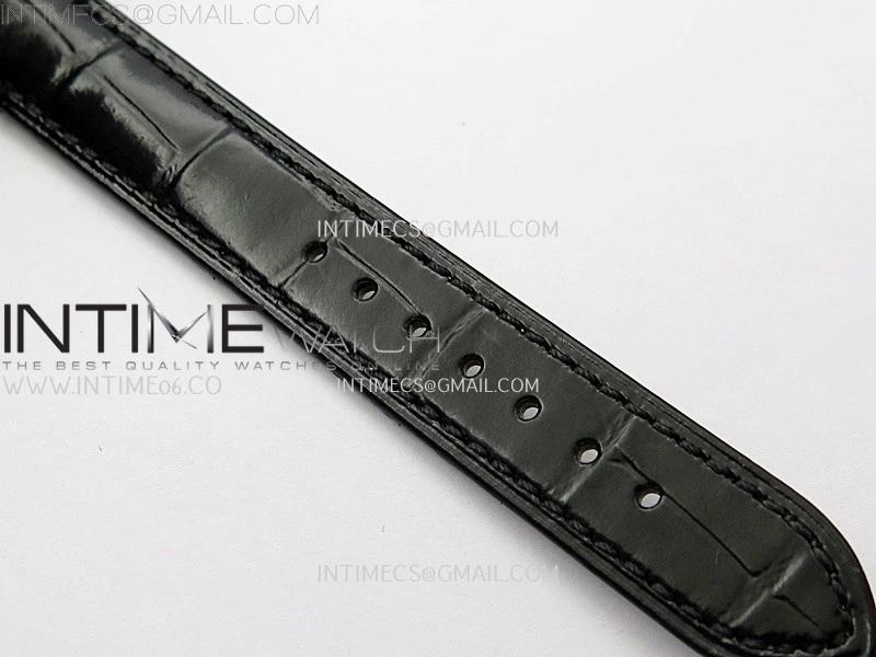 Tank Francaise Ladies 21.2mm YG 8848F 1:1 Best Edition Silver Dial on Black Leather Strap Ronda Quartz V2
